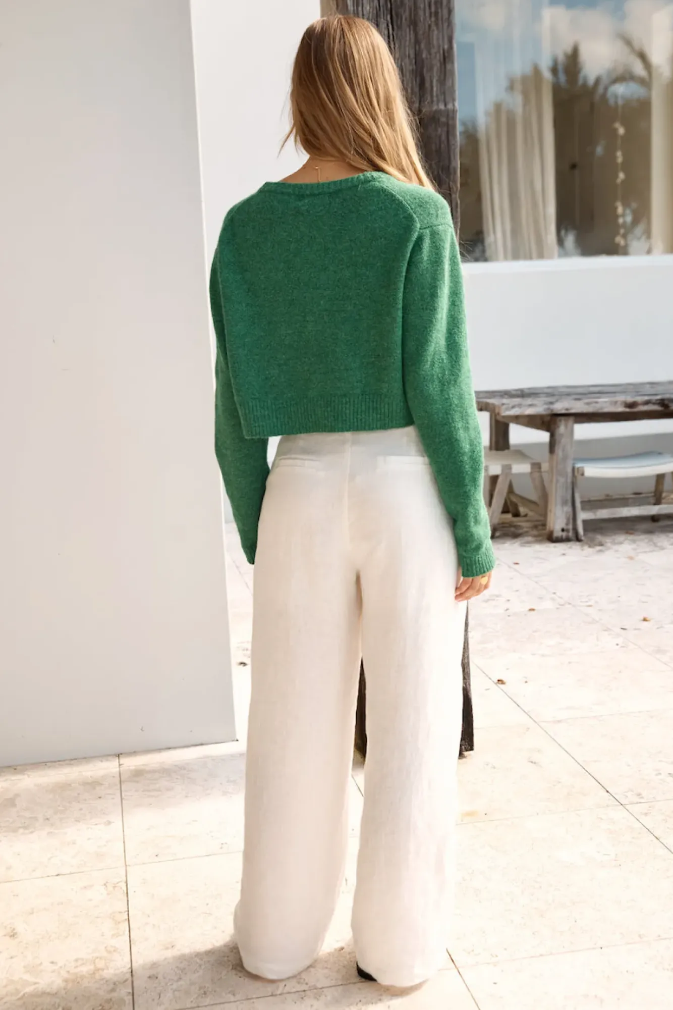 Cardigans|Long Sleeve>Hello Molly Soft Touch Wool Blend Cardigan Green