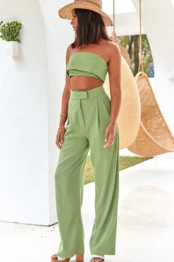 Cropped>Hello Molly Solaris Crop Top Green