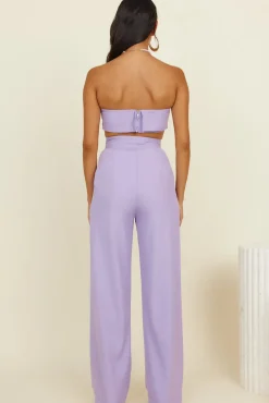 Cropped>Hello Molly Solaris Crop Top Lilac