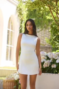 Spring Break Dresses|Date Night Dresses>Hello Molly Soleil Mini Dress White