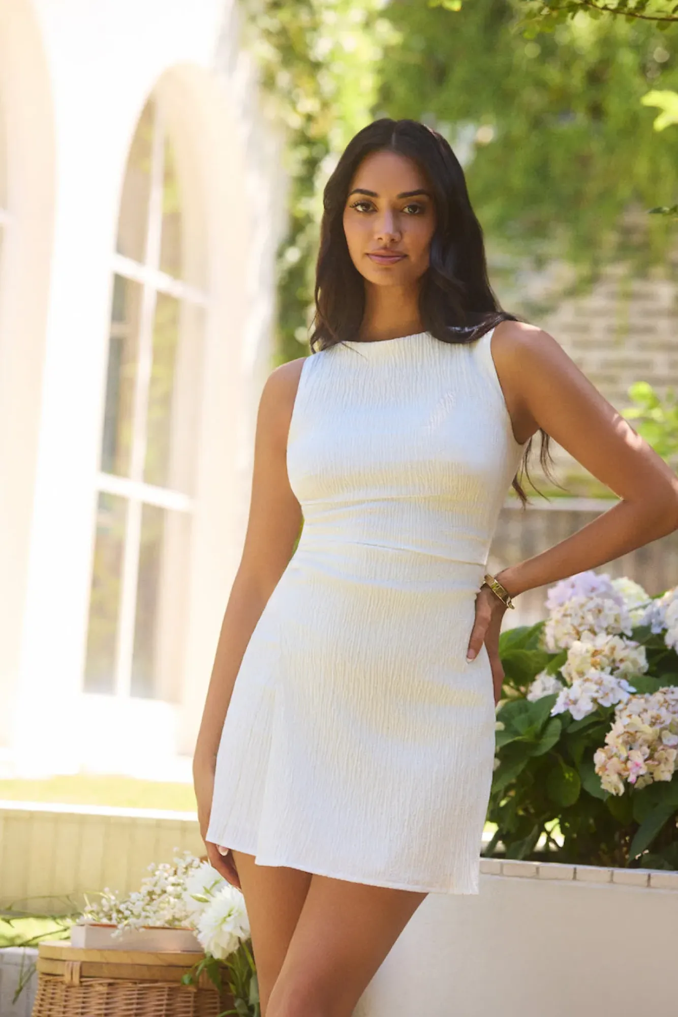 Spring Break Dresses|Date Night Dresses>Hello Molly Soleil Mini Dress White