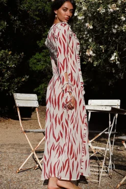 Cocktail Dresses|Vacation Dresses>Hello Molly Solo Traveller Maxi Dress Red