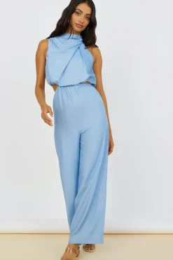 Rompers|Jumpsuits>Hello Molly Song Of My Heart Jumpsuit Blue