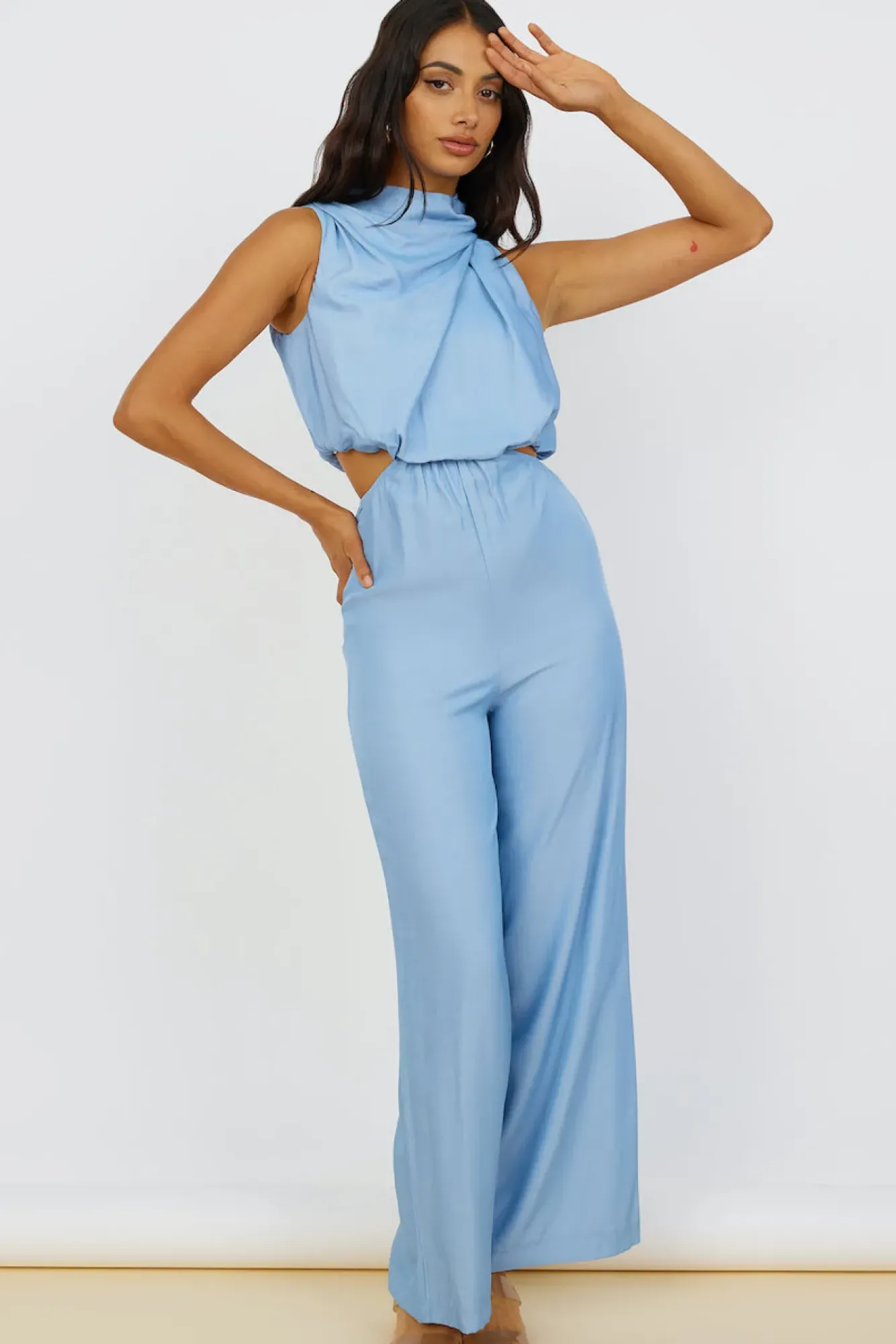 Rompers|Jumpsuits>Hello Molly Song Of My Heart Jumpsuit Blue