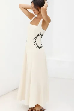 Vacation Dresses|Flowy Dresses>Hello Molly Sonora Sun Maxi Dress Beige