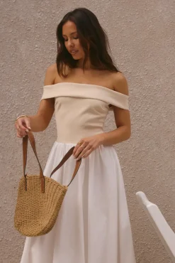 Cocktail Dresses|Summer Dresses>Hello Molly Sophisticated Nights Bubble Hem Maxi Dress White