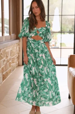 Spring Break Dresses|Casual Dresses>Hello Molly Soulmate Maxi Dress Green