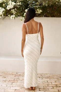 Cocktail Dresses|Brunch Dresses>Hello Molly Sound Of Angels Maxi Dress White