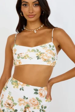Cropped|Skirt And Top Sets>Hello Molly Speak Now Set Orange