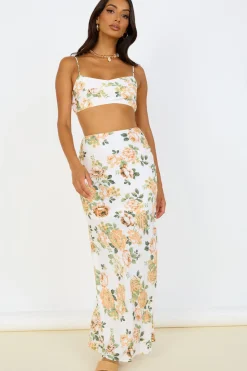 Cropped|Skirt And Top Sets>Hello Molly Speak Now Set Orange
