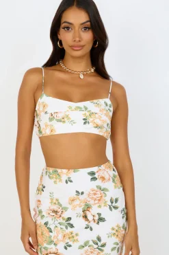 Cropped|Skirt And Top Sets>Hello Molly Speak Now Set Orange