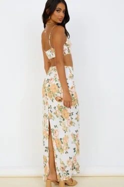 Cropped|Skirt And Top Sets>Hello Molly Speak Now Set Orange