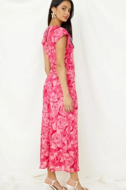 Wedding Guest Dresses|Cocktail Dresses>Hello Molly Speak Softly Maxi Dress Pink