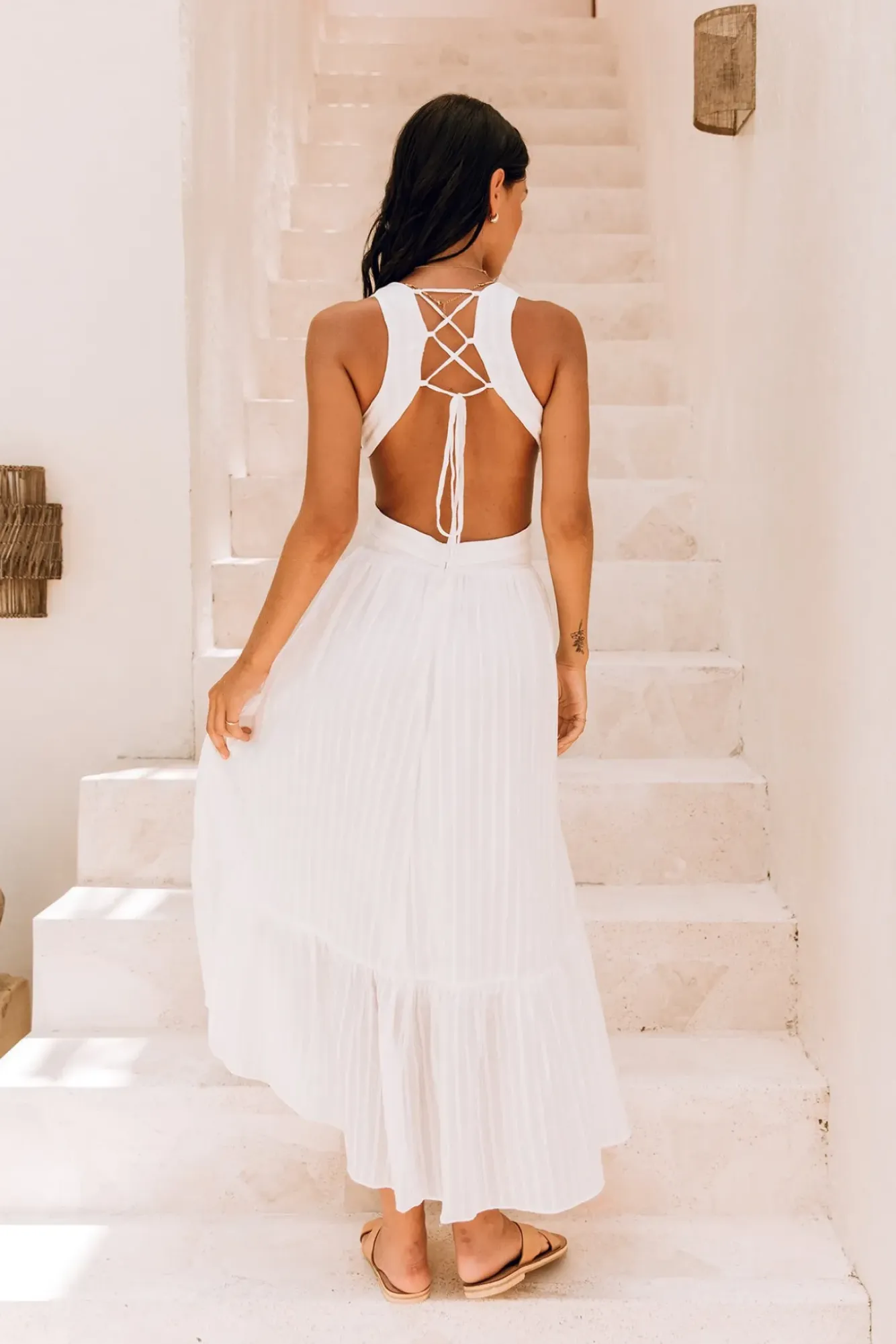 Spring Break Dresses|Brunch Dresses>Hello Molly Speak Your Word Maxi Dress White