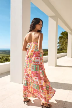 Spring Break Dresses|Bump Friendly>Hello Molly Spellcaster Strapless Maxi Dress Multi