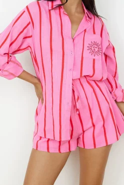 Two-Piece Shorts Set>Hello Molly Spicy Margarita Set Pink