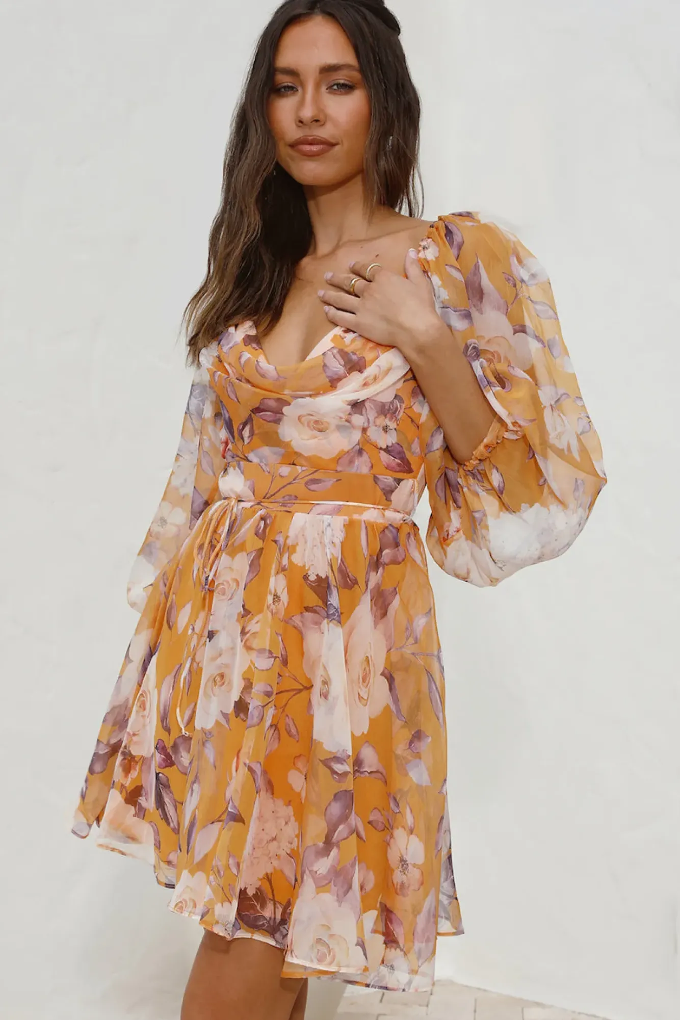 Vacation Dresses|Spring Break Dresses>Hello Molly Splendid Skies Dress Yellow