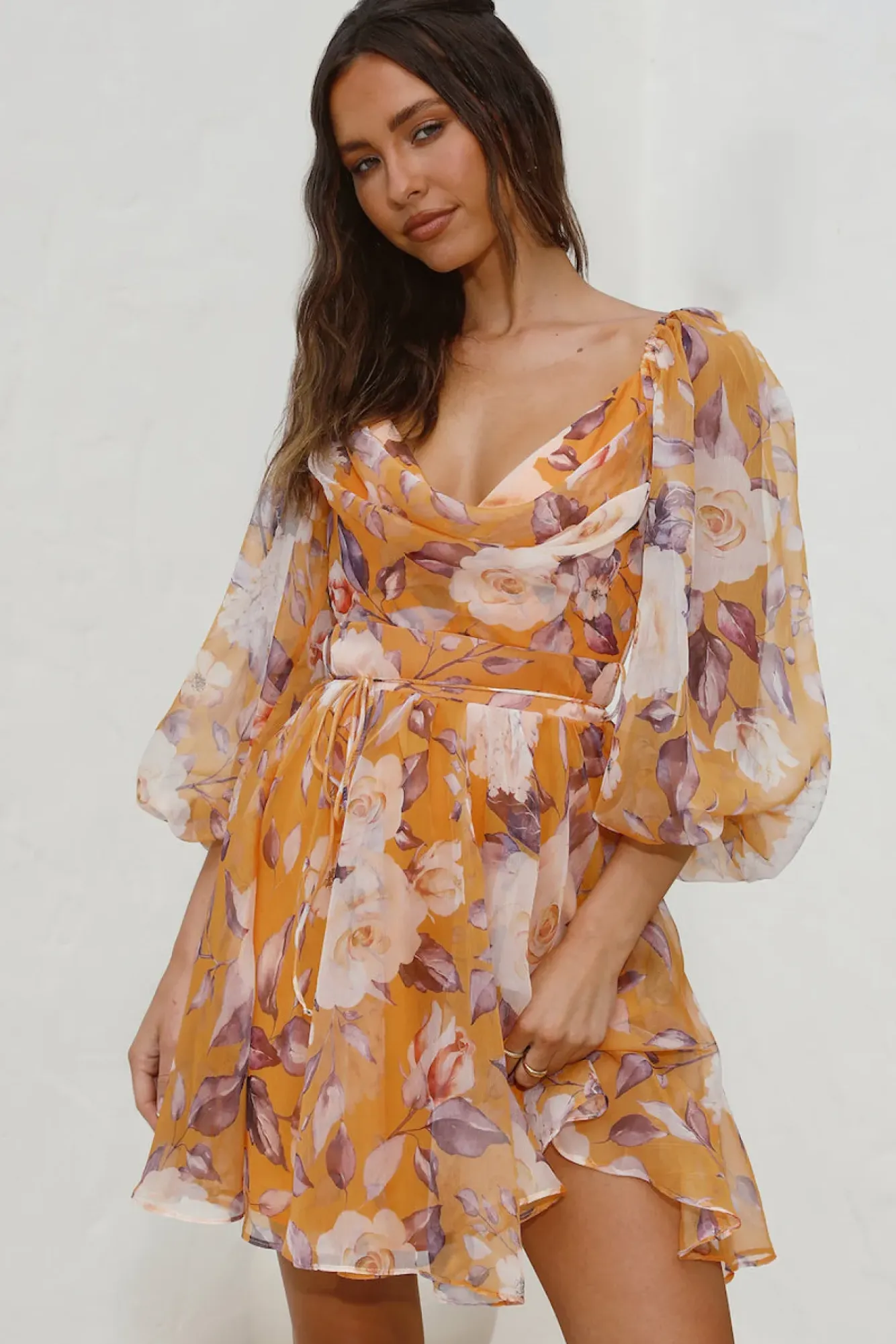 Vacation Dresses|Spring Break Dresses>Hello Molly Splendid Skies Dress Yellow