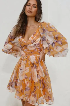 Vacation Dresses|Spring Break Dresses>Hello Molly Splendid Skies Dress Yellow