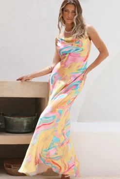 Date Night Dresses|Multipattern Dresses>Hello Molly Splendid Sundays Maxi Dress Yellow
