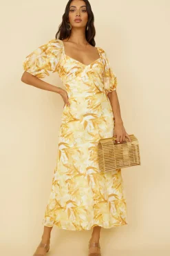 Wedding Guest Dresses|Formal Dresses>Hello Molly Spontaneous Maxi Dress Yellow
