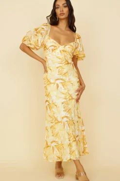 Wedding Guest Dresses|Formal Dresses>Hello Molly Spontaneous Maxi Dress Yellow