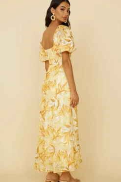 Wedding Guest Dresses|Formal Dresses>Hello Molly Spontaneous Maxi Dress Yellow