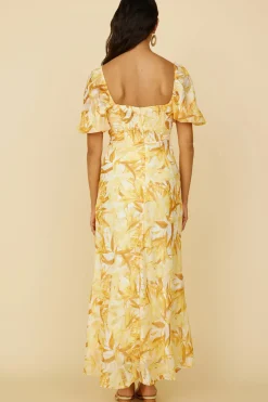 Wedding Guest Dresses|Formal Dresses>Hello Molly Spontaneous Maxi Dress Yellow