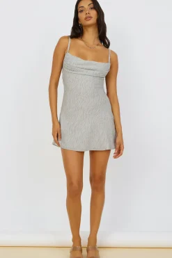 Spring Break Dresses|Date Night Dresses>Hello Molly Springtime Lover Dress Grey