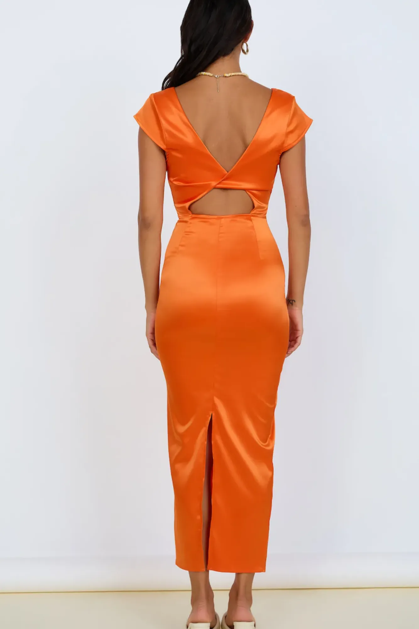 Cocktail Dresses|Summer Dresses>Hello Molly Starburst Skies Maxi Dress Orange