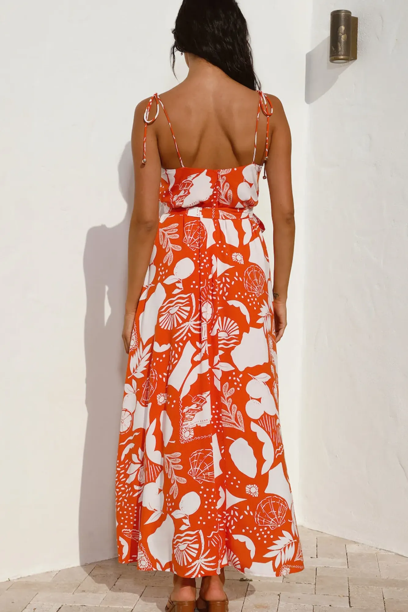 Vacation Dresses|Spring Break Dresses>Hello Molly Star Gazing Maxi Dress Orange
