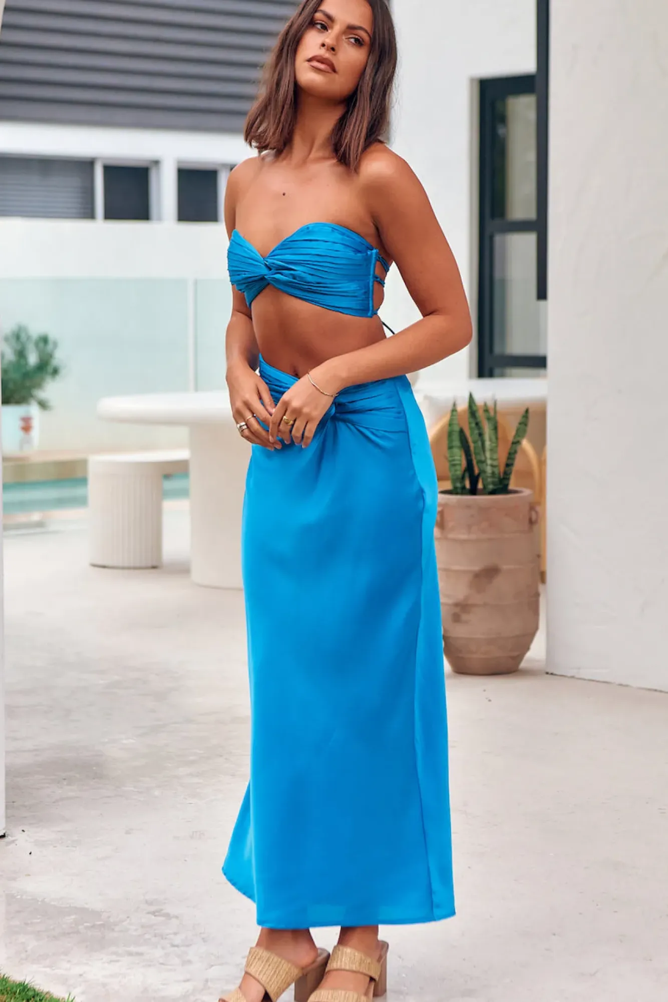 Cropped>Hello Molly Star In The Night Crop Top Blue