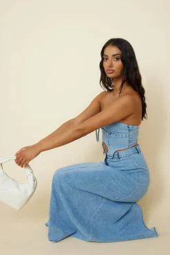 Cropped>Hello Molly Starlit Symphony Crop Top Denim