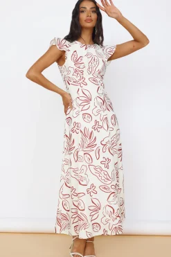 Vacation Dresses|Brunch Dresses>Hello Molly Star of Destiny Maxi Dress White
