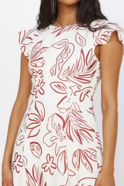 Vacation Dresses|Brunch Dresses>Hello Molly Star of Destiny Maxi Dress White