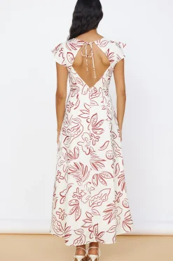 Vacation Dresses|Brunch Dresses>Hello Molly Star of Destiny Maxi Dress White