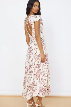 Vacation Dresses|Brunch Dresses>Hello Molly Star of Destiny Maxi Dress White