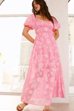 Wedding Guest Dresses|Cocktail Dresses>Hello Molly Step By Step Maxi Dress Pink