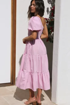 Spring Break Dresses|Bump Friendly>Hello Molly Strawberry Daiquiri Maxi Dress Pink