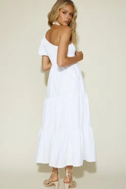 Vacation Dresses|Spring Break Dresses>Hello Molly Strawberry Daiquiri Maxi Dress White