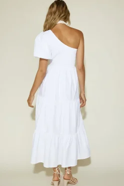 Vacation Dresses|Spring Break Dresses>Hello Molly Strawberry Daiquiri Maxi Dress White