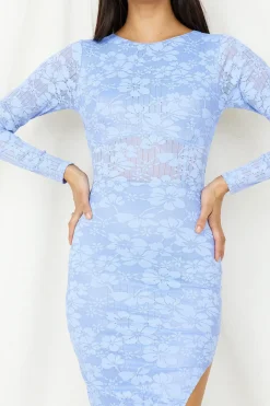 Date Night Dresses|Casual Dresses>Hello Molly Sudden Moments Midi Dress Blue