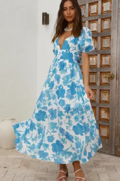Bump Friendly|Brunch Dresses>Hello Molly Sugar Rush Midi Dress Blue