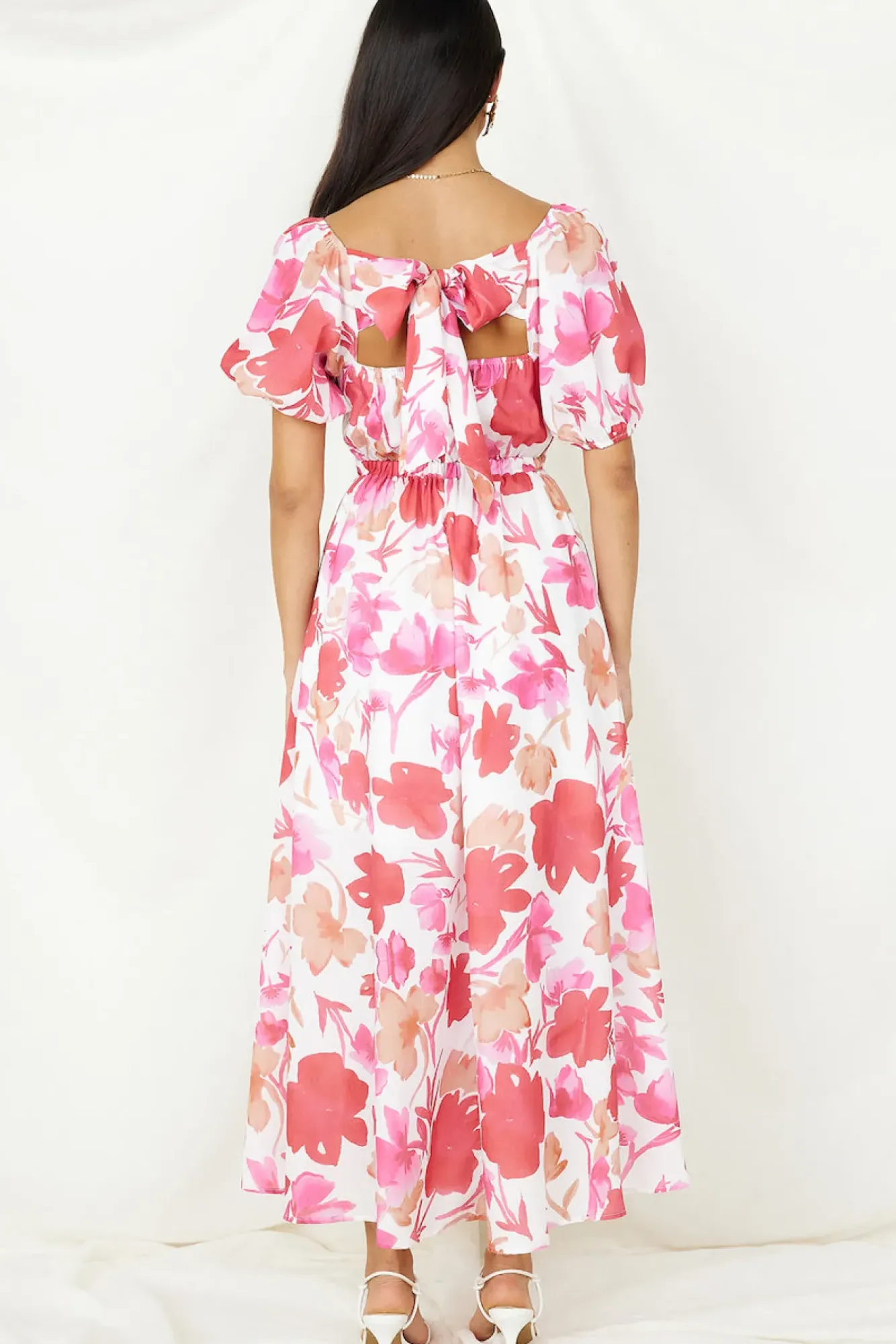 Bump Friendly|Floral Dresses>Hello Molly Sugar Rush Midi Dress Pink