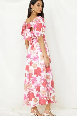 Bump Friendly|Floral Dresses>Hello Molly Sugar Rush Midi Dress Pink