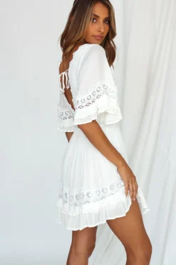 Spring Break Dresses|Casual Dresses>Hello Molly Sultana Dress White