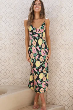 Cocktail Dresses|Spring Break Dresses>Hello Molly Summer Aurora Maxi Dress Black