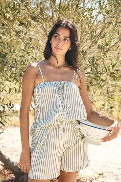 Shorts|Two-Piece Shorts Set>Hello Molly Summer Daydream Set Green