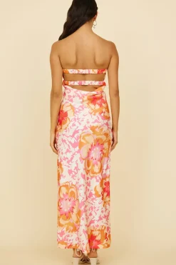 Wedding Guest Dresses|Formal Dresses>Hello Molly Summer Fairytale Maxi Dress Pink Floral