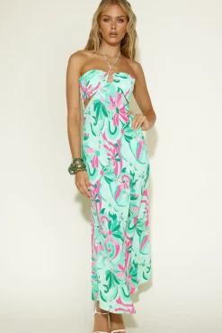 Vacation Dresses|Spring Break Dresses>Hello Molly Summer Getaway Maxi Dress Green